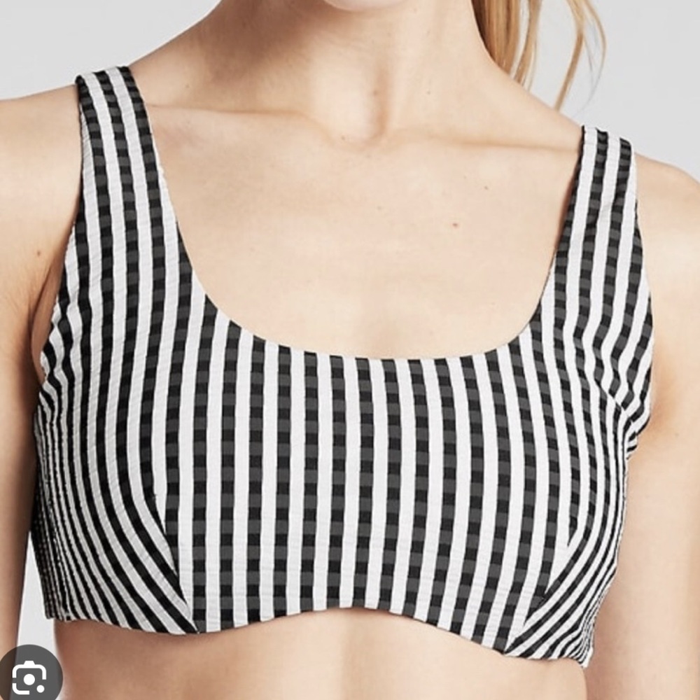 Athleta seersucker bikini set